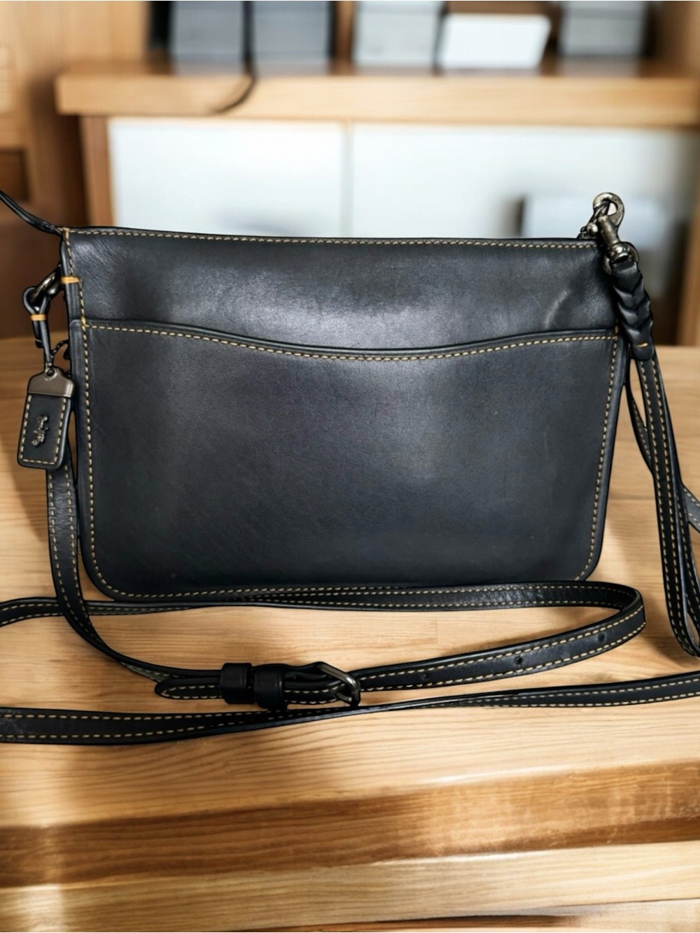 Coach 1941 Soho Leather Crossbody Shoulder Bag Black